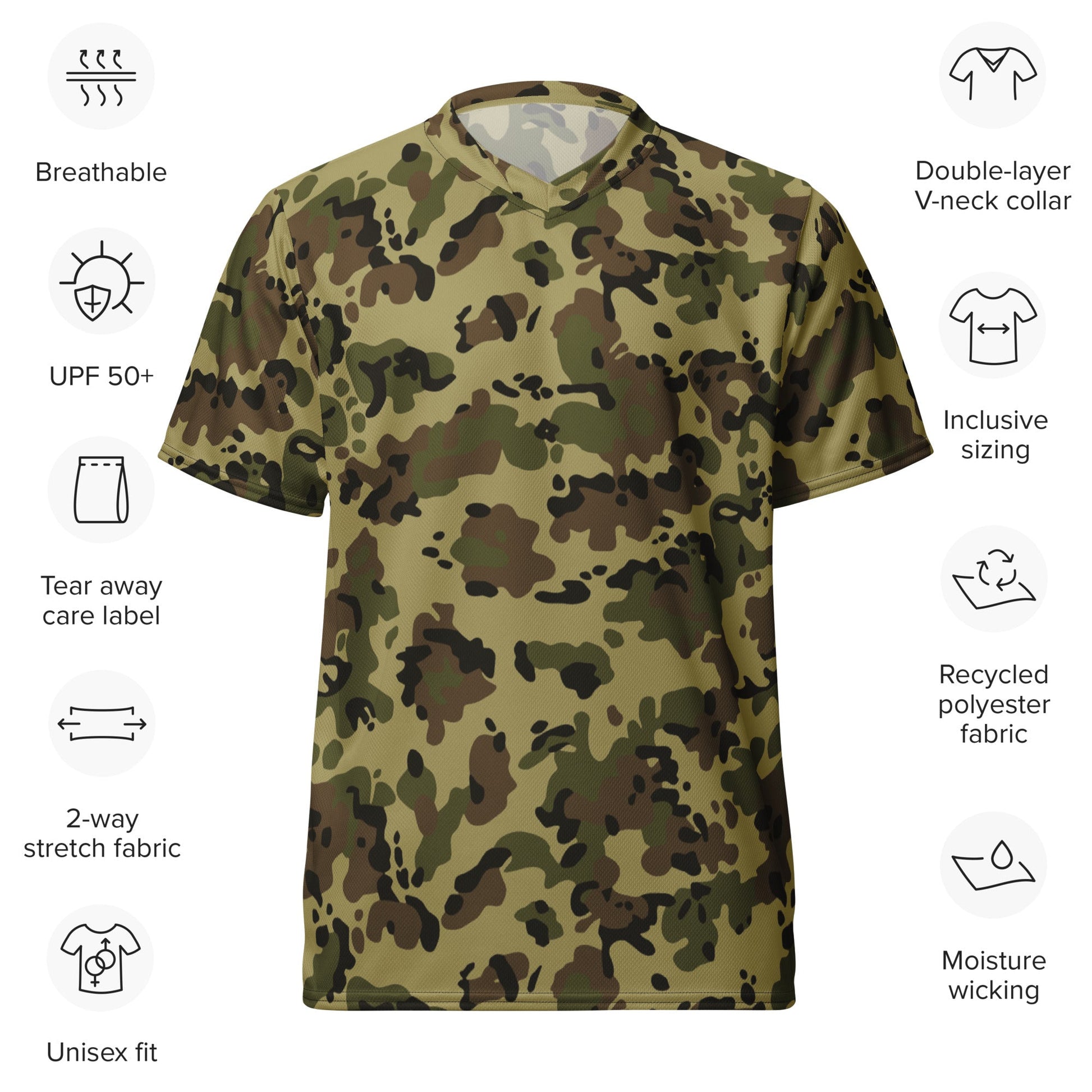 Romanian Flecktarn CAMO unisex sports jersey Sports Jerseys
