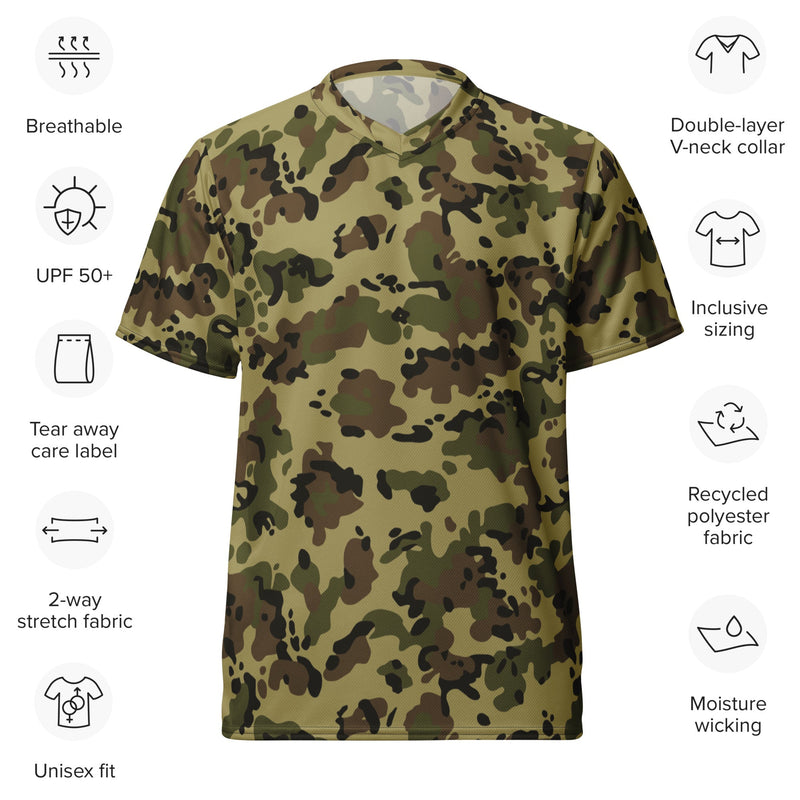 Flecktarn Romanian Woodland CAMO Unisex Sports Jersey