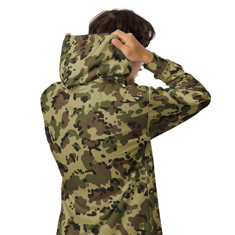 Flecktarn Romanian Woodland CAMO Unisex Zip Hoodie
