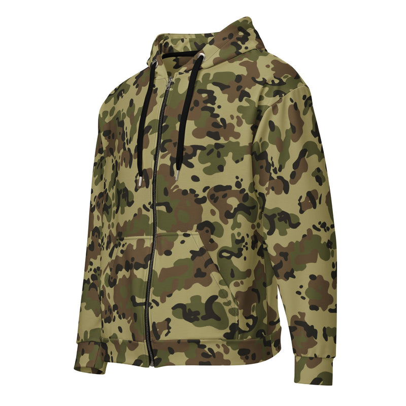 Flecktarn Romanian Woodland CAMO Unisex Zip Hoodie