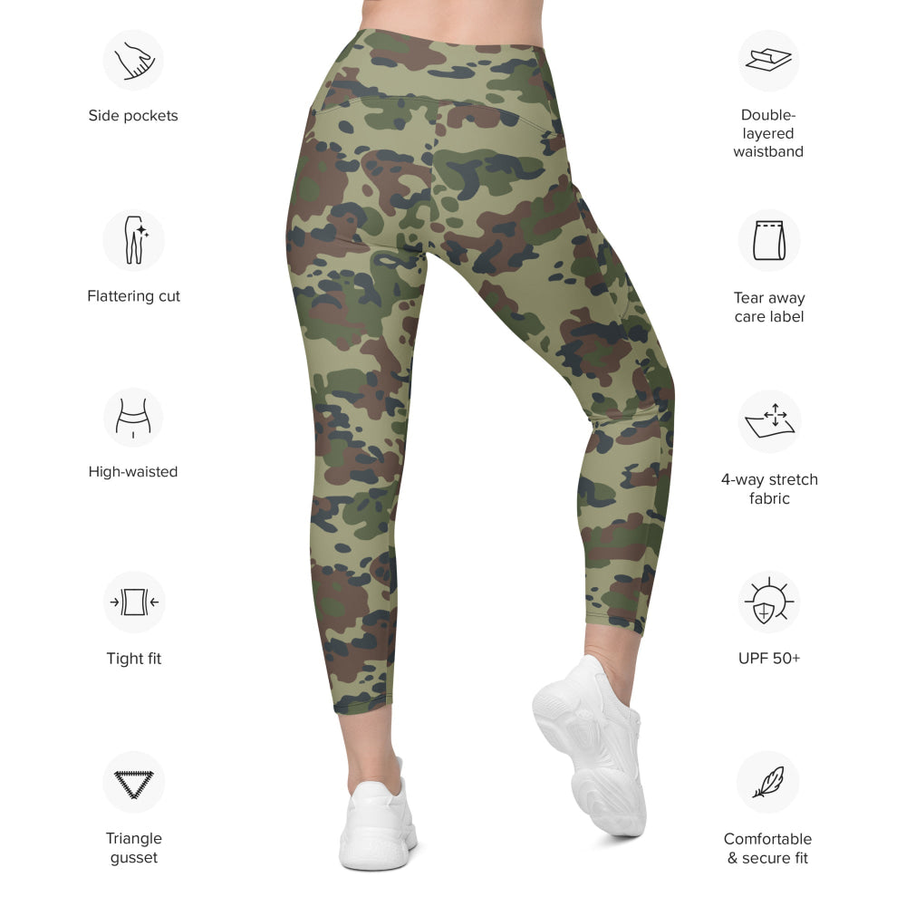 Romanian M1994 Fleck Summer CAMO Leggings with pockets - Womens With Pockets