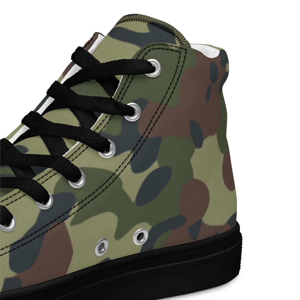 Romanian M1994 Fleck Summer CAMO Men’s high top canvas shoes - Mens High Top Canvas Shoes