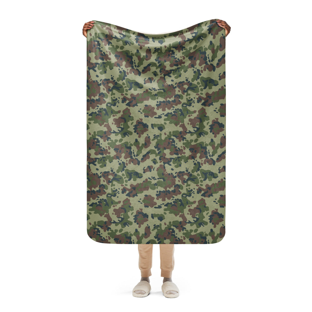 Romanian M1994 Fleck Summer CAMO Sherpa blanket - 37″×57″ - Blanket