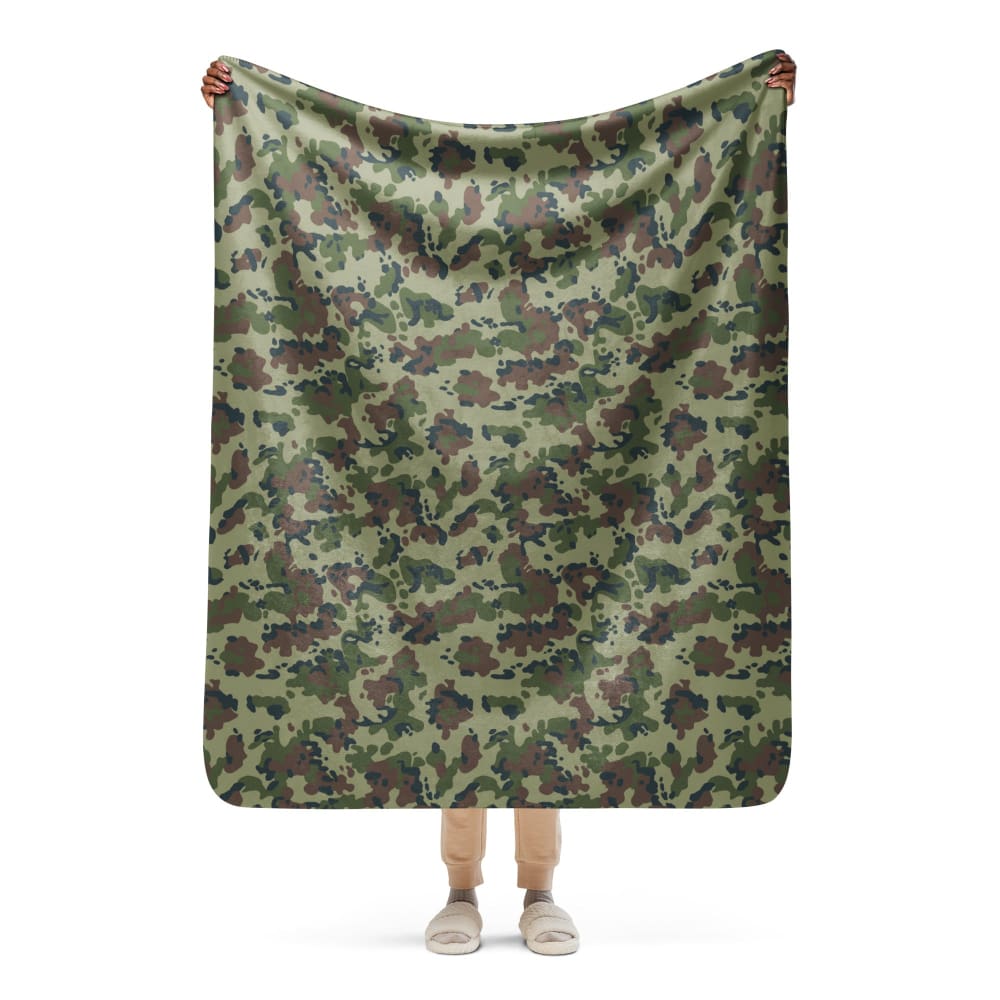 Romanian M1994 Fleck Summer CAMO Sherpa blanket - 50″×60″