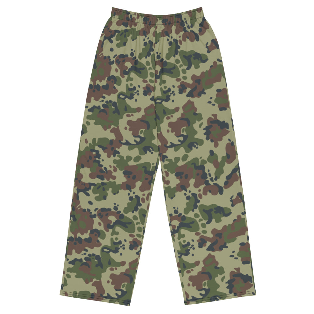 Romanian M1994 Fleck Summer CAMO unisex wide-leg pants - 2XS - Unisex Wide-Leg Pants