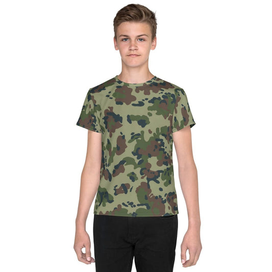 Romanian M1994 Fleck Summer CAMO Youth crew neck t-shirt - 8 - Crew Neck T-shirt