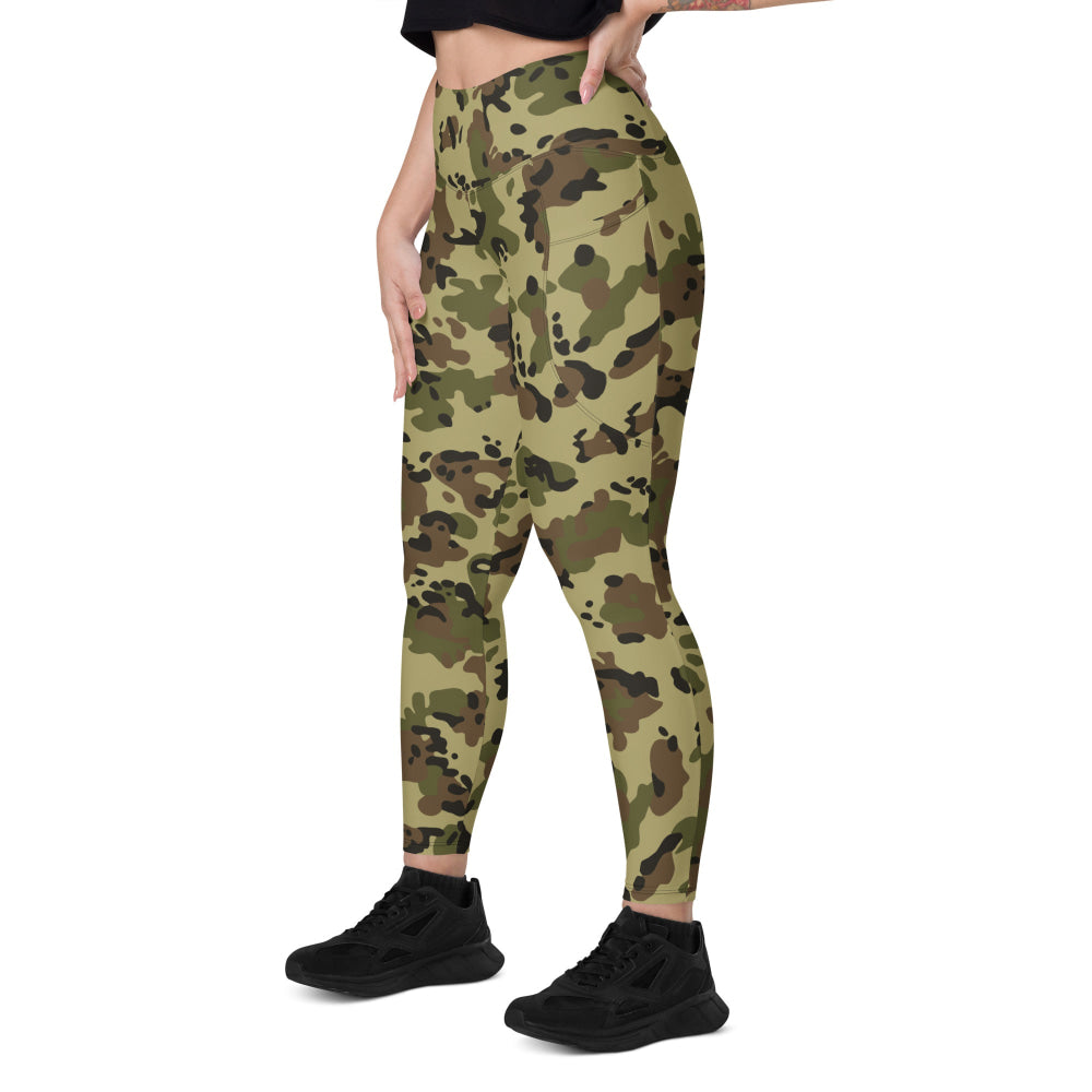 Romanian M93 Fleck CAMO Leggings with pockets - Womens With Pockets