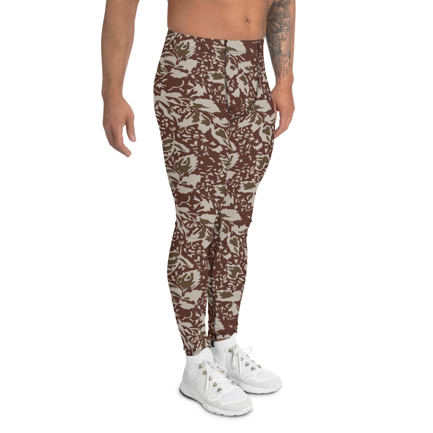 Romanian Soviet 1990 Leaf Autumn CAMO Mens Leggings