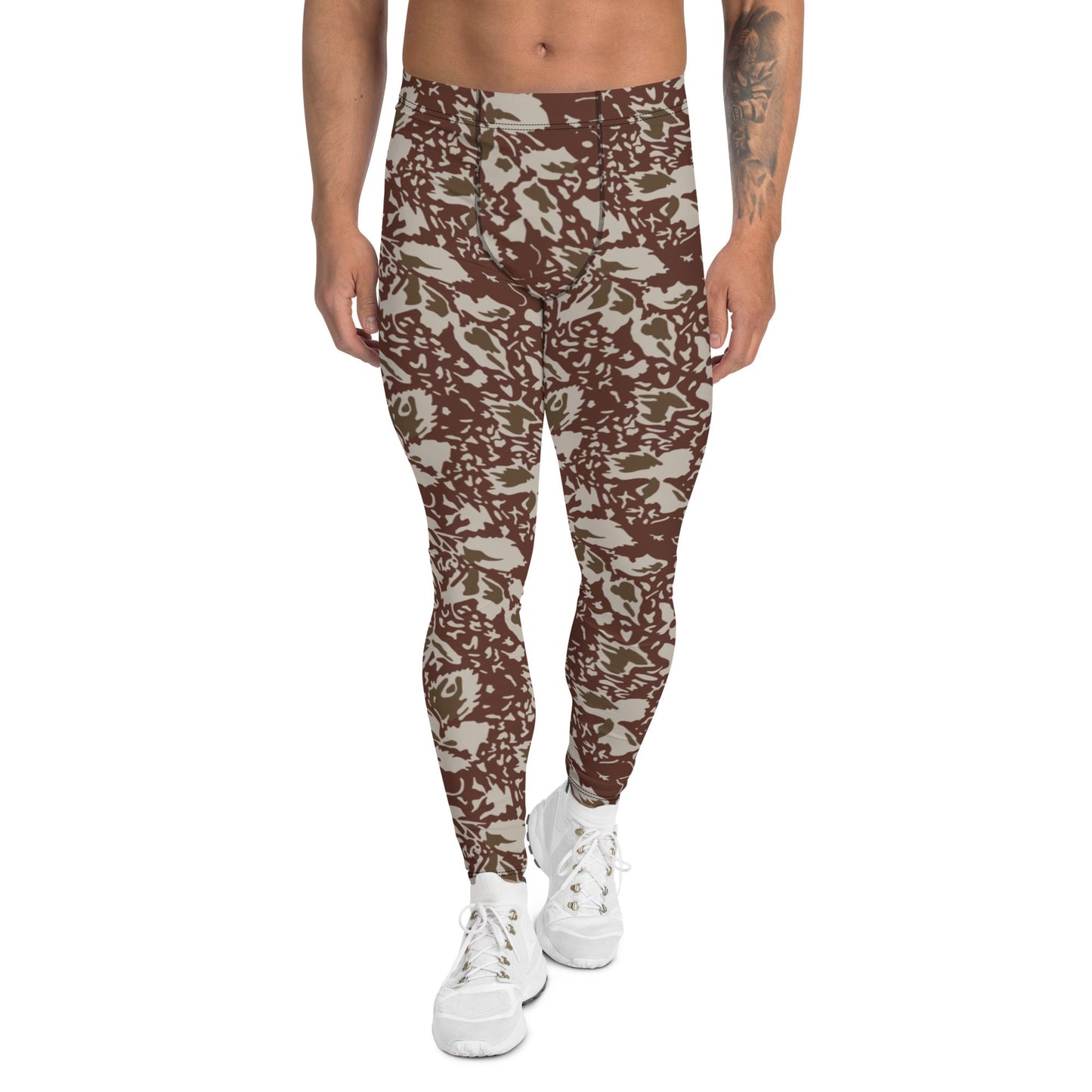 Romanian Soviet 1990 Leaf Autumn CAMO Mens Leggings - XS