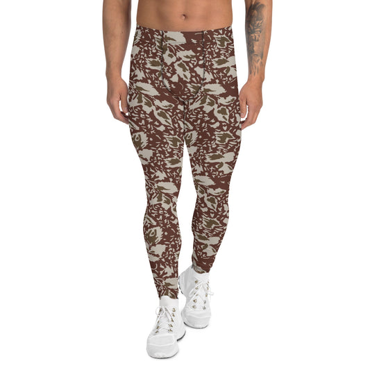 Romanian Soviet 1990 Leaf Autumn CAMO Mens Leggings - XS