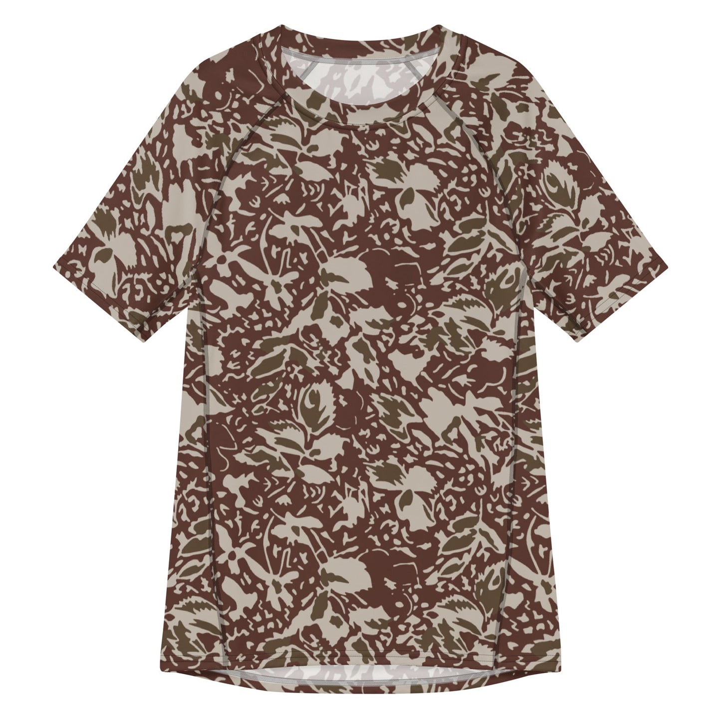 Romanian Soviet 1990 Leaf Autumn CAMO Mens Short-Sleeve Rash Guard - 2XS - Short-sleeve Guards