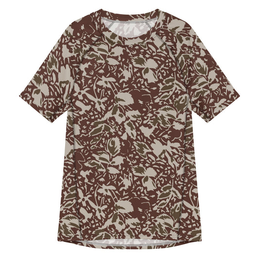 Romanian Soviet 1990 Leaf Autumn CAMO Mens Short-Sleeve Rash Guard - 2XS - Short-sleeve Guards