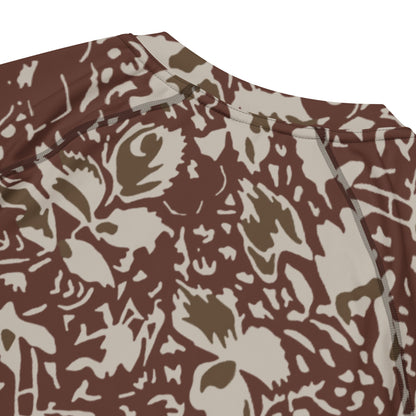 Romanian Soviet 1990 Leaf Autumn CAMO Mens Short-Sleeve Rash Guard - Short-sleeve Guards