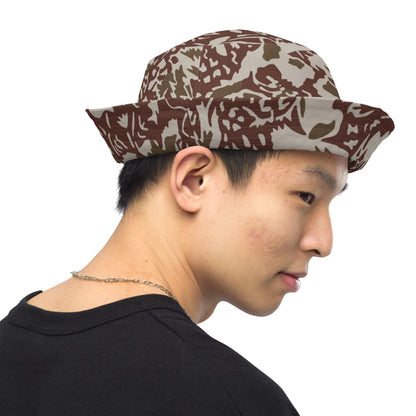 Romanian Soviet 1990 Leaf Autumn CAMO Reversible bucket hat - Bucket Hats