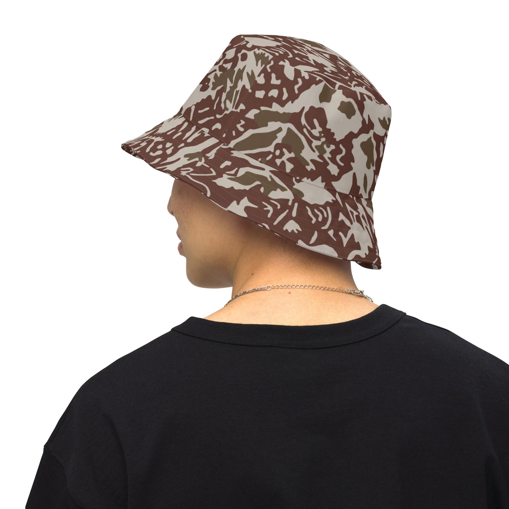 Romanian Soviet 1990 Leaf Autumn CAMO Reversible bucket hat - XS - Bucket Hats