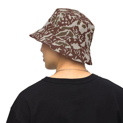 Romanian Soviet 1990 Leaf Autumn CAMO Reversible bucket hat - XS - Bucket Hats