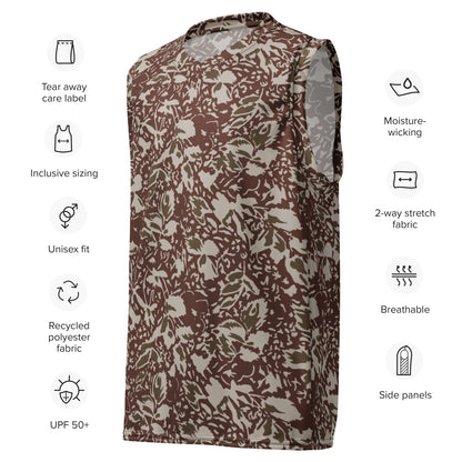 Romanian Soviet 1990 Leaf Autumn CAMO unisex basketball jersey - Basketball Jerseys