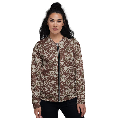 Romanian Soviet 1990 Leaf Autumn CAMO Unisex Bomber Jacket - Jackets