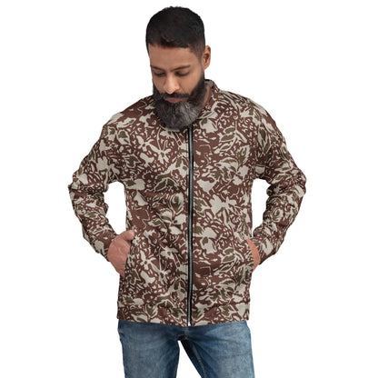 Romanian Soviet 1990 Leaf Autumn CAMO Unisex Bomber Jacket - XS - Jackets