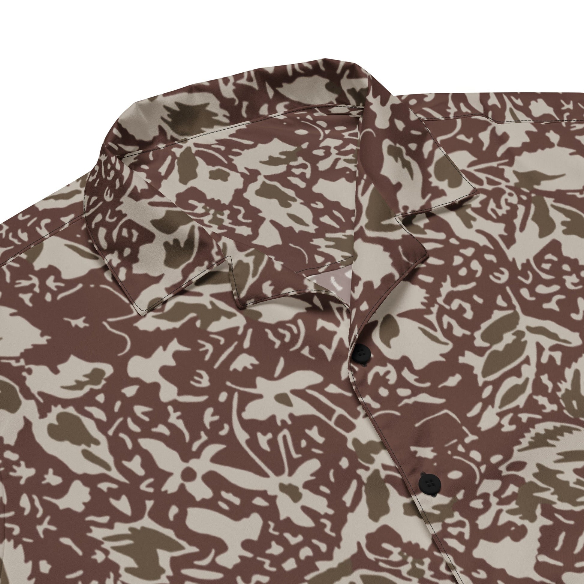 Romanian Soviet 1990 Leaf Autumn CAMO Unisex button shirt - Button Shirts