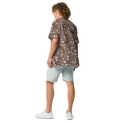 Leaf M90 Romanian Autumn CAMO Unisex Short-Sleeve Button Shirt - Button-Up