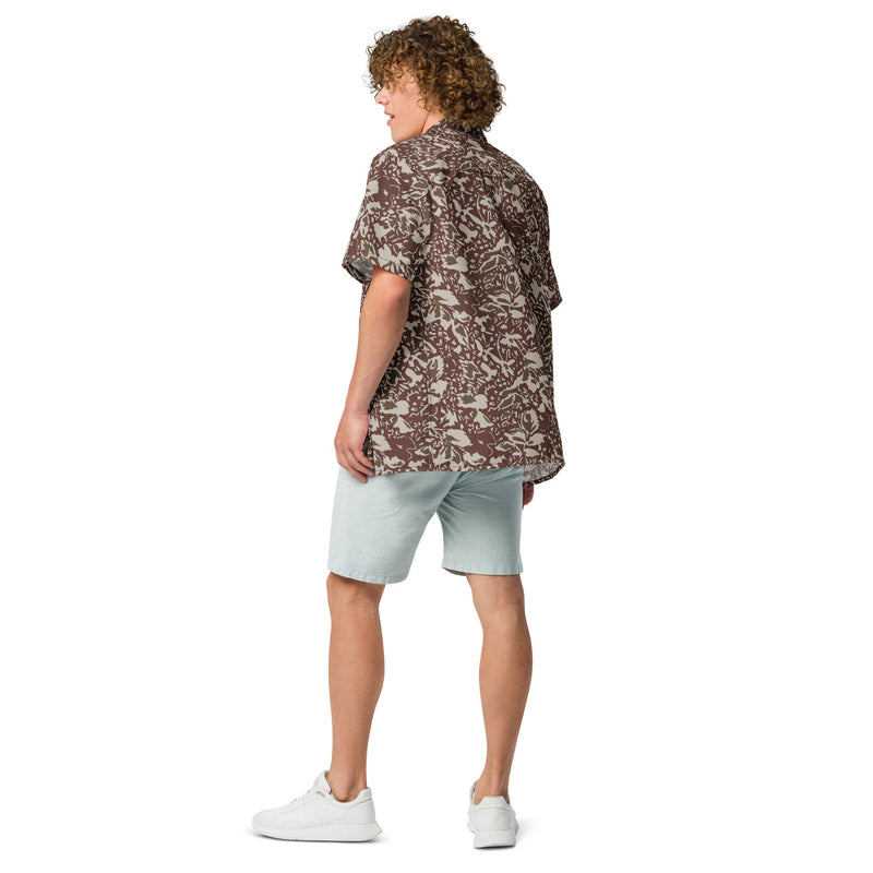 Leaf M90 Romanian Autumn CAMO Unisex Short-Sleeve Button Shirt - Button-Up