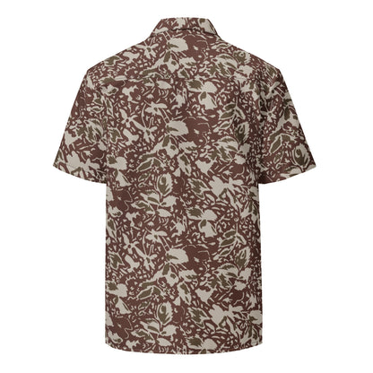 Romanian Soviet 1990 Leaf Autumn CAMO Unisex button shirt - Button Shirts