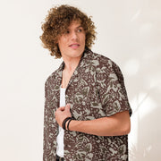 Leaf M90 Romanian Autumn CAMO Unisex Short-Sleeve Button Shirt - Button-Up