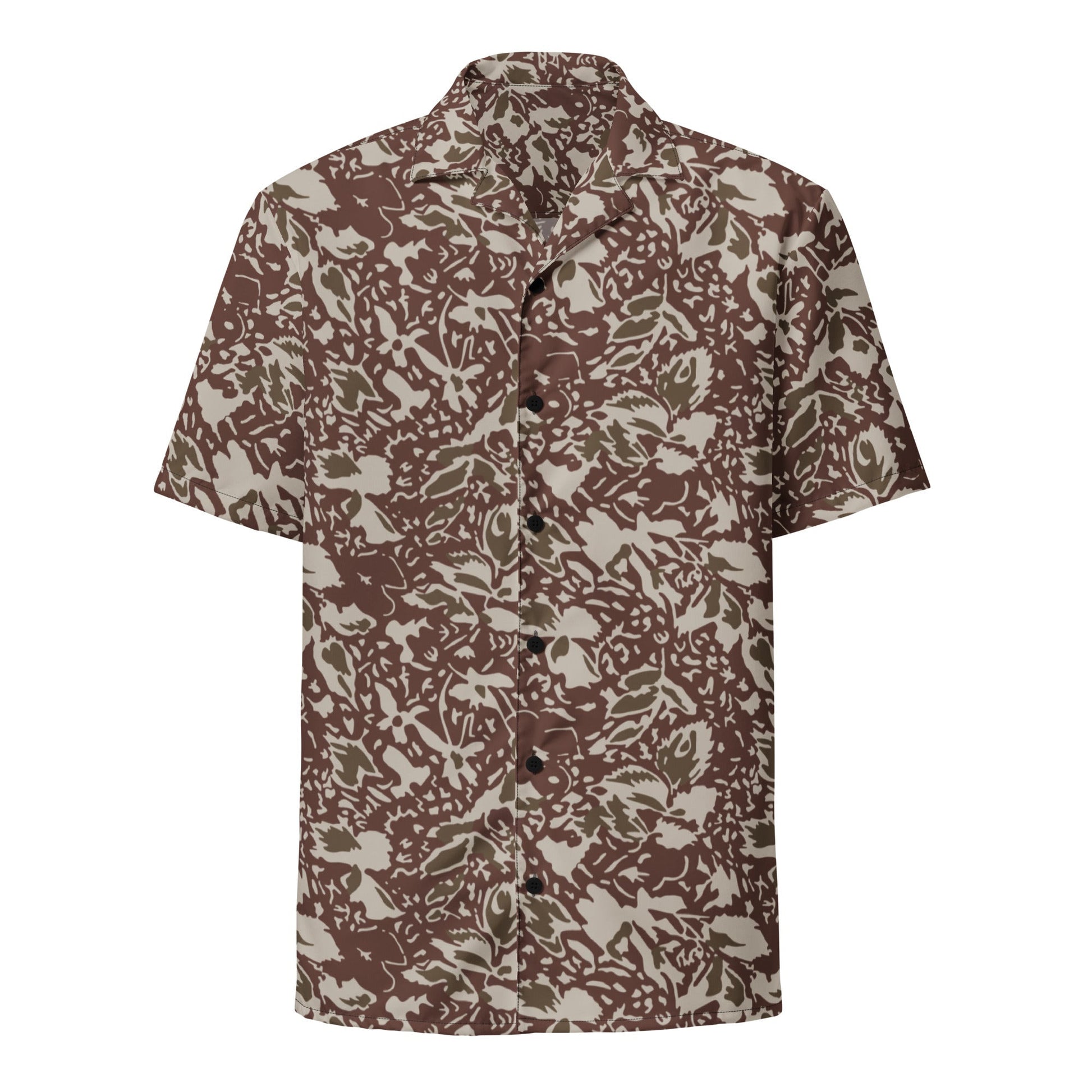 Romanian Soviet 1990 Leaf Autumn CAMO Unisex button shirt - Button Shirts