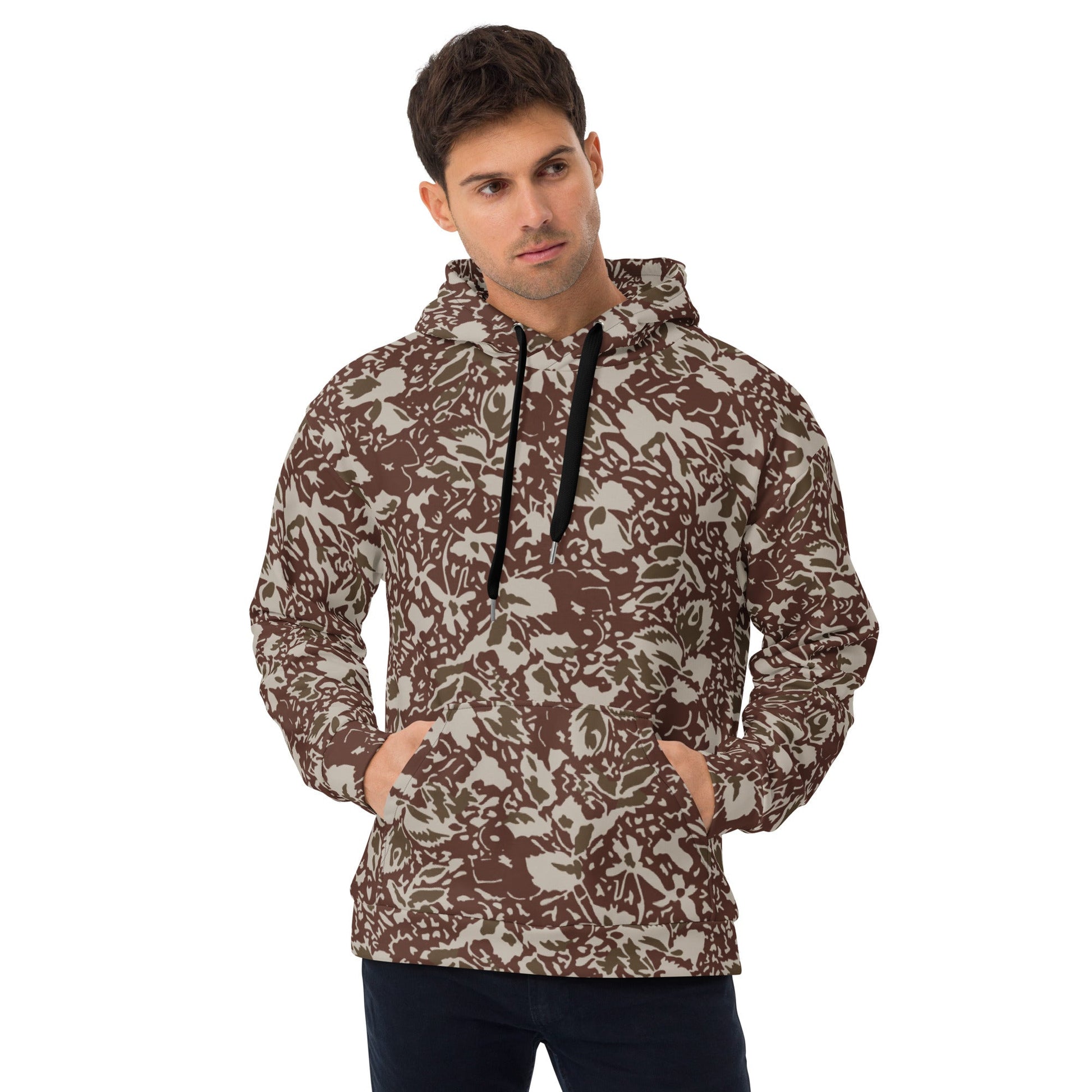Romanian Soviet 1990 Leaf Autumn CAMO Unisex Hoodie - 2XS - Hoodies
