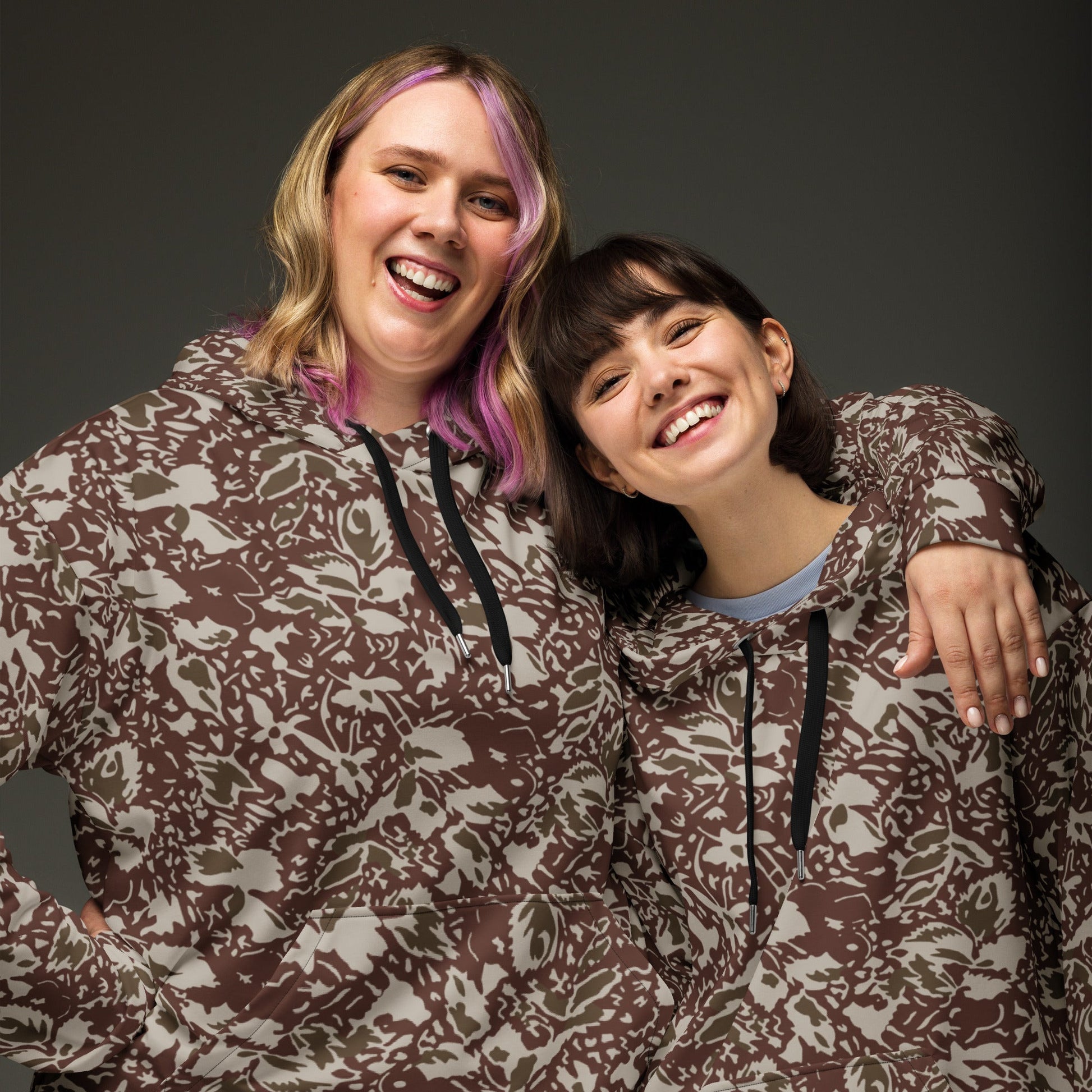 Romanian Soviet 1990 Leaf Autumn CAMO Unisex Hoodie - Hoodies