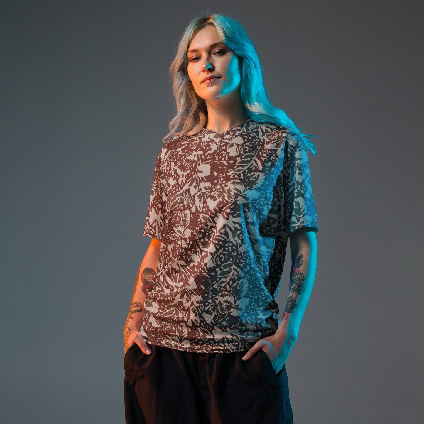 Romanian Soviet 1990 Leaf Autumn CAMO unisex sports jersey - Sports Jerseys