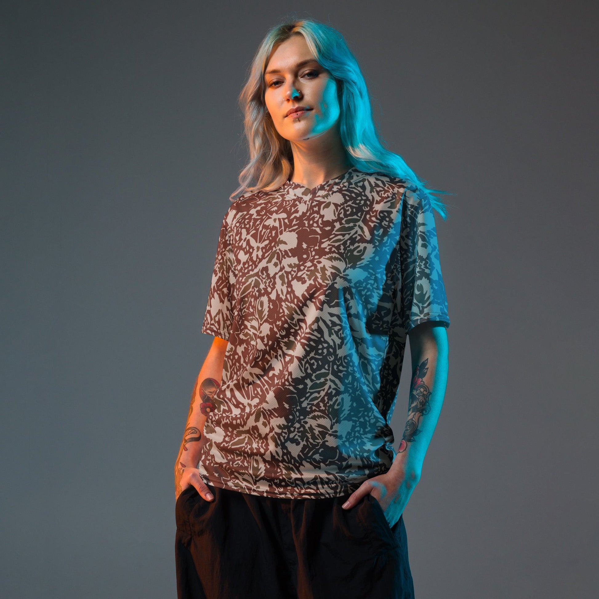 Romanian Soviet 1990 Leaf Autumn CAMO unisex sports jersey - Sports Jerseys