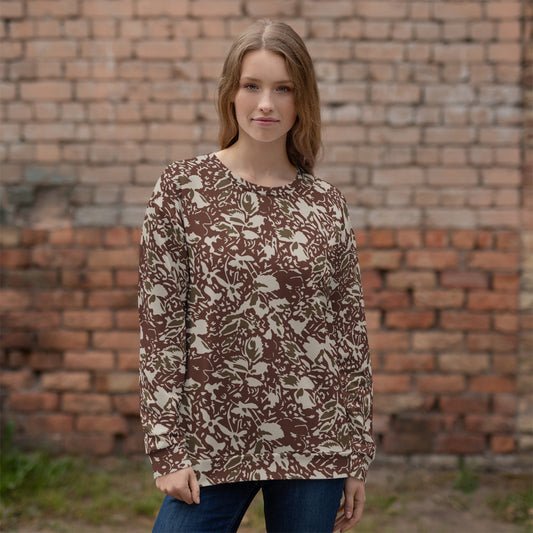 Romanian Soviet 1990 Leaf Autumn CAMO Unisex Sweatshirt - Sweatshirts