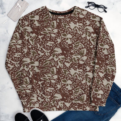 Romanian Soviet 1990 Leaf Autumn CAMO Unisex Sweatshirt - Sweatshirts