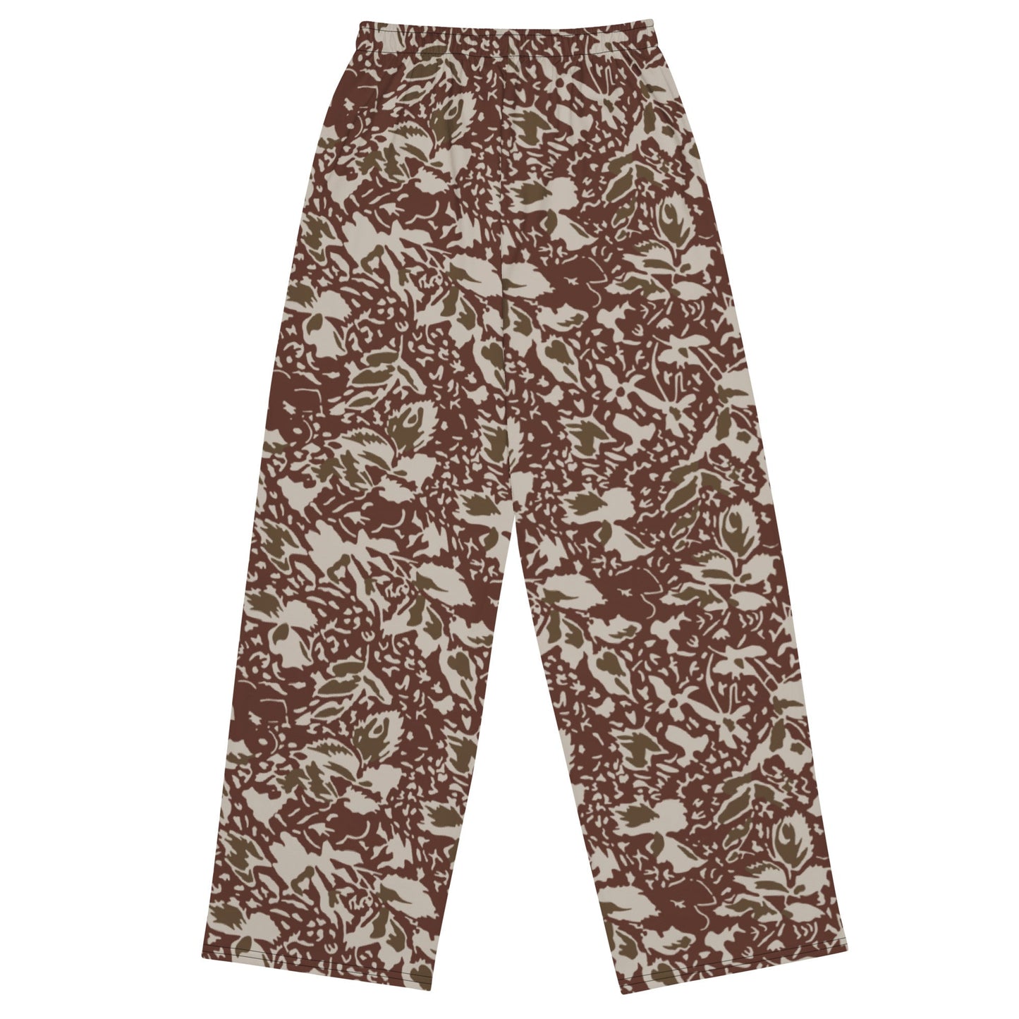 Romanian Soviet 1990 Leaf Autumn CAMO unisex wide-leg pants - Wide-leg Pants