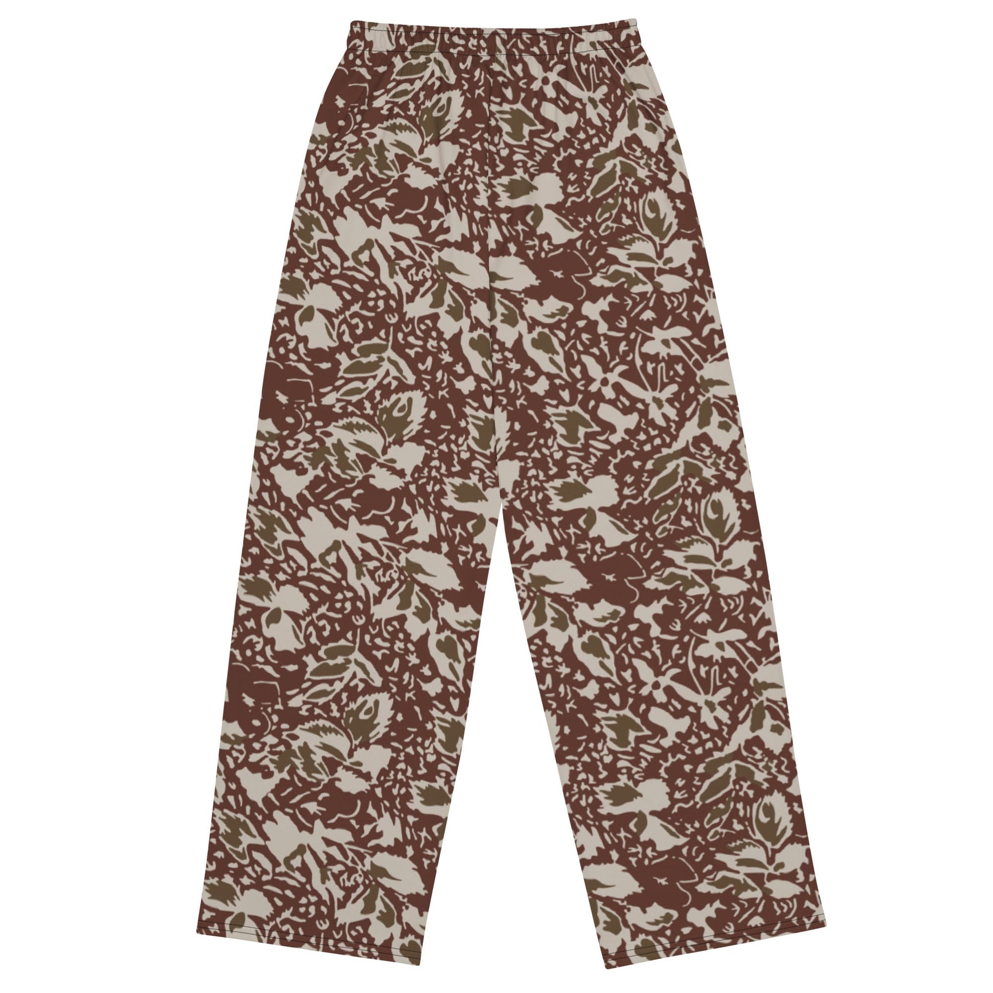 Romanian Soviet 1990 Leaf Autumn CAMO unisex wide-leg pants - Wide-leg Pants