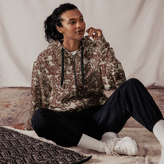 Romanian Soviet 1990 Leaf Autumn CAMO Unisex zip hoodie - Zip Hoodies