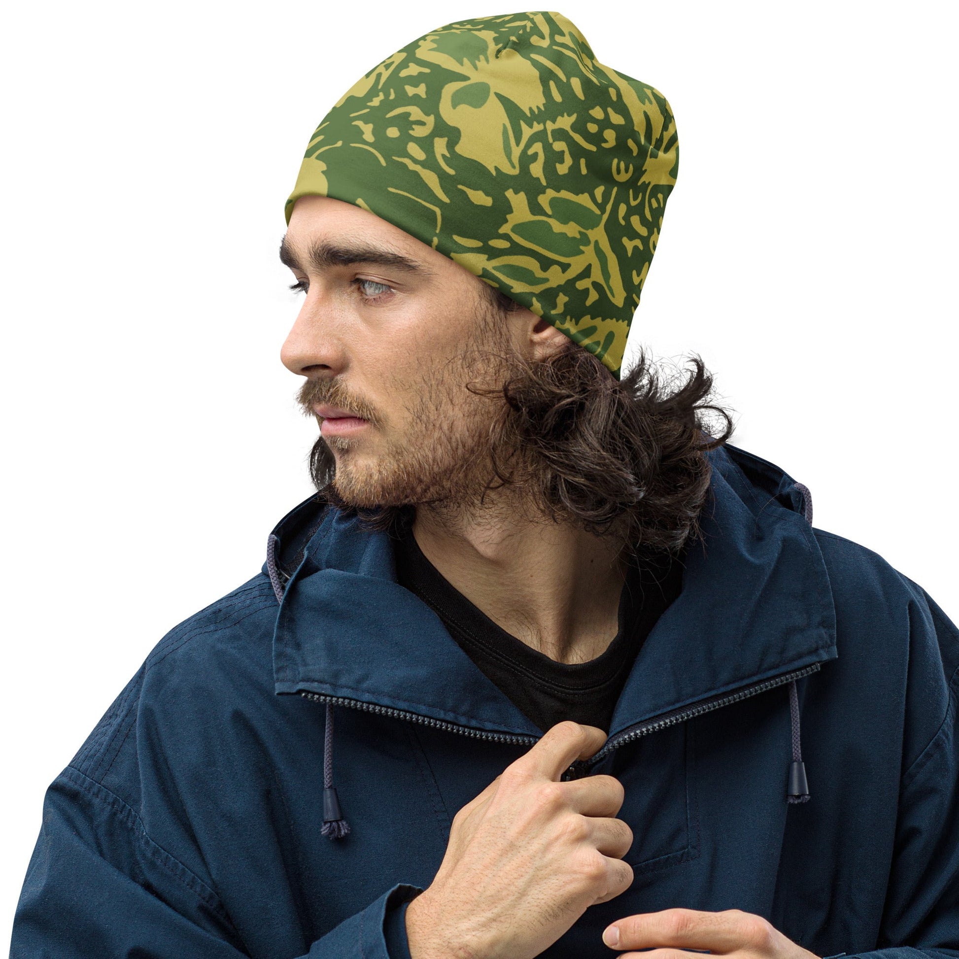 Romanian Soviet 1990 Leaf Spring CAMO Beanie - S - Beanies