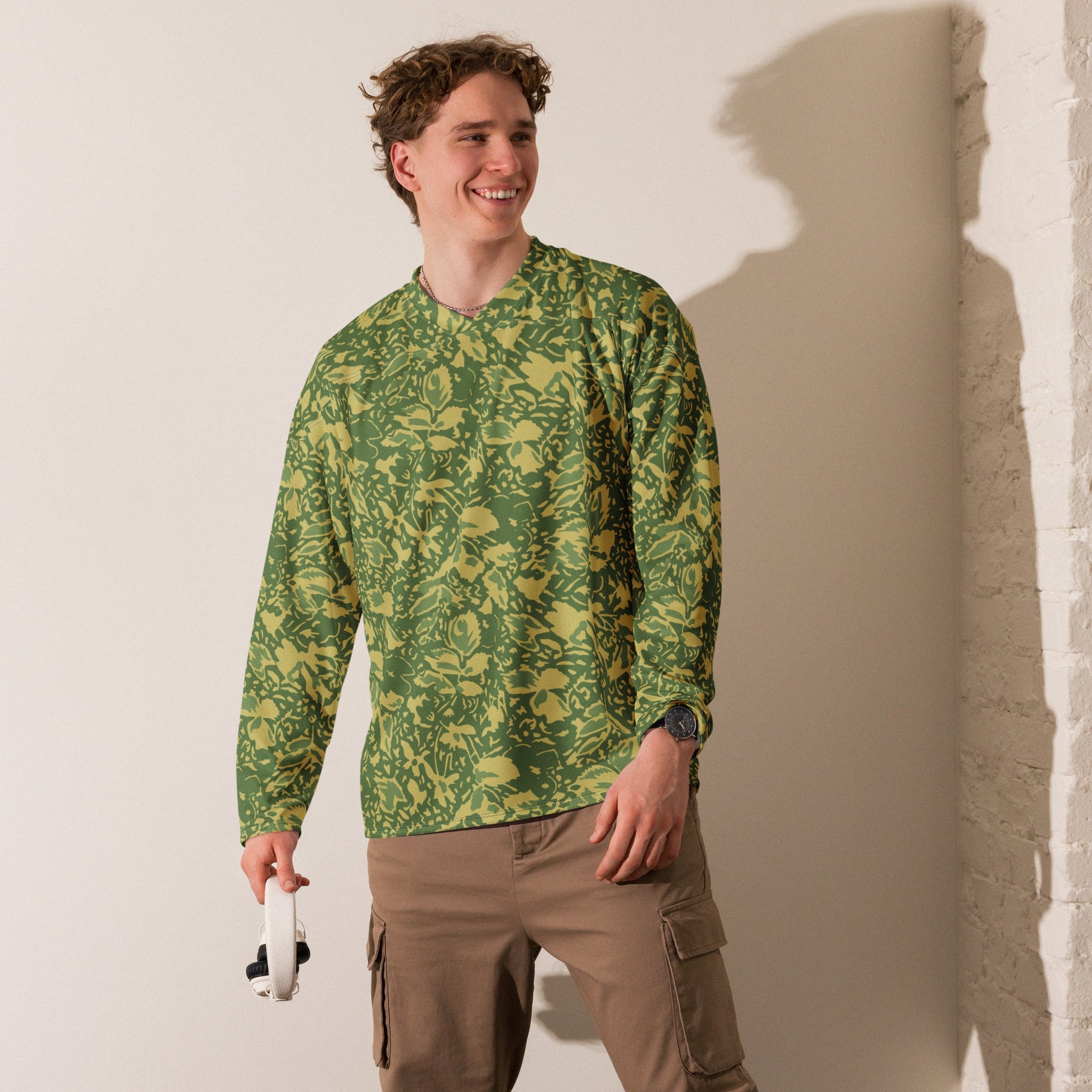 Romanian Soviet 1990 Leaf Spring CAMO hockey fan jersey - Hockey Jerseys