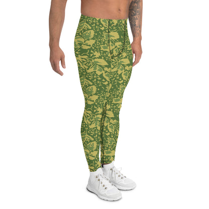 Romanian Soviet 1990 Leaf Spring CAMO Mens Leggings