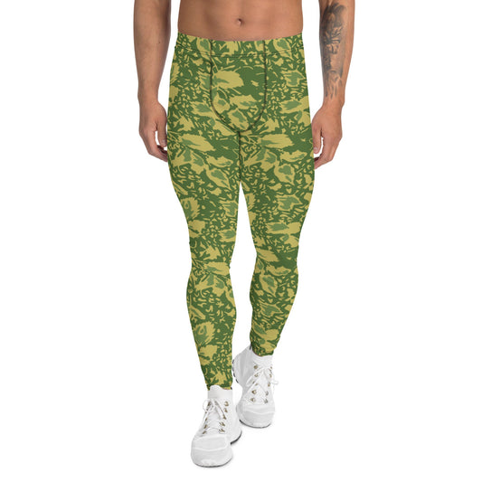 Romanian Soviet 1990 Leaf Spring CAMO Mens Leggings - XS