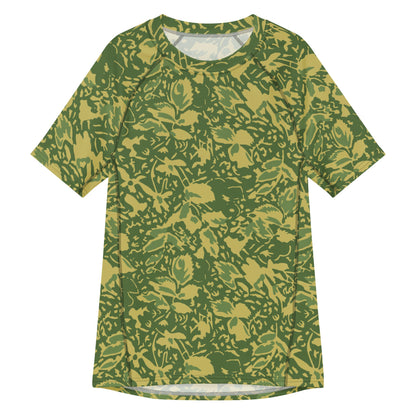 Romanian Soviet 1990 Leaf Spring CAMO Mens Short-Sleeve Rash Guard - 2XS - Short-sleeve Guards