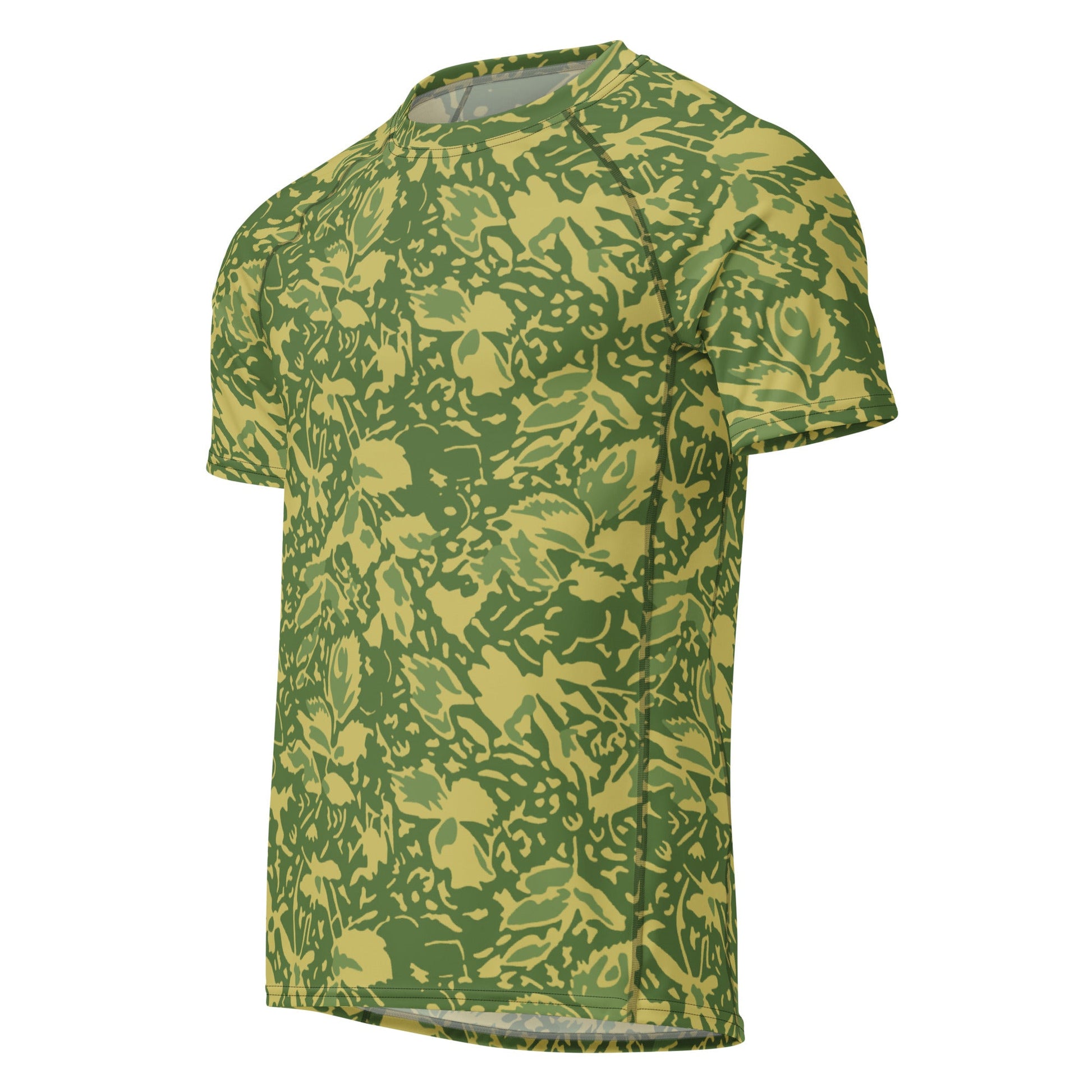 Romanian Soviet 1990 Leaf Spring CAMO Mens Short-Sleeve Rash Guard - Short-sleeve Guards