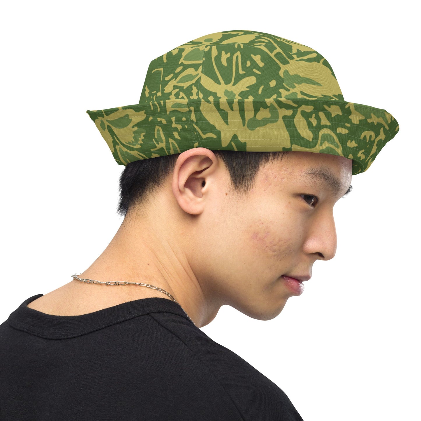 Romanian Soviet 1990 Leaf Spring CAMO Reversible bucket hat - Bucket Hats