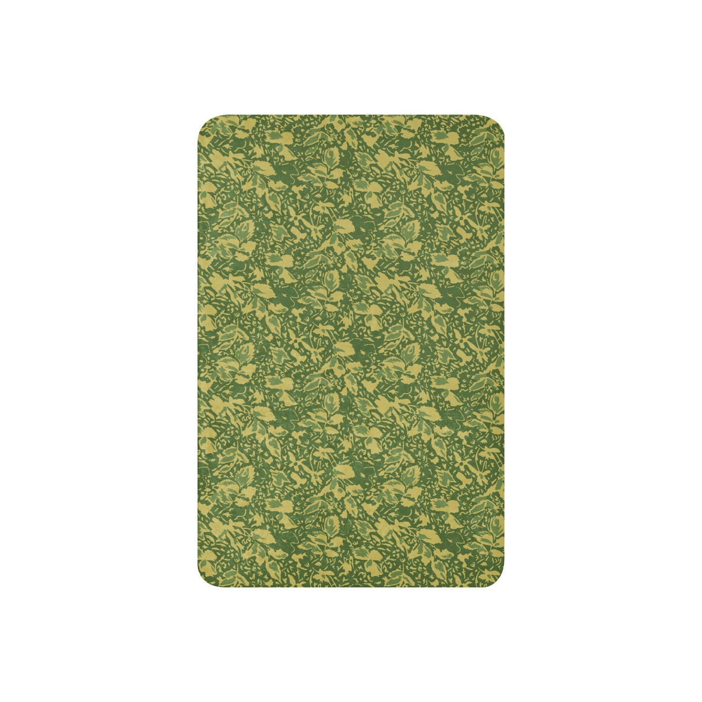 Romanian Soviet 1990 Leaf Spring CAMO Sherpa blanket - Blankets