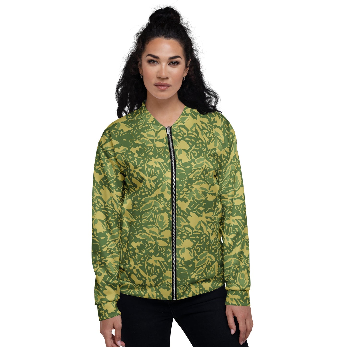 Romanian Soviet 1990 Leaf Spring CAMO Unisex Bomber Jacket - Jackets