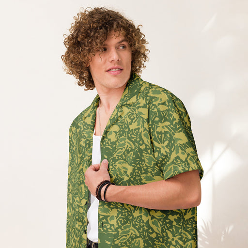 Leaf M90 Romanian Spring CAMO Unisex Short-Sleeve Button Shirt - Button-Up