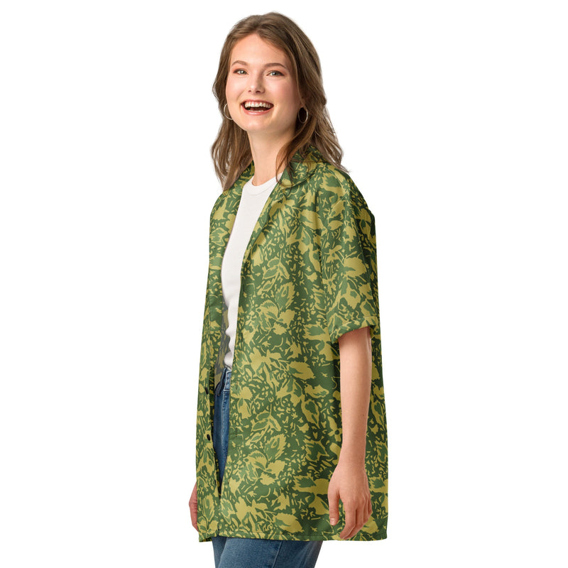 Leaf M90 Romanian Spring CAMO Unisex Short-Sleeve Button Shirt - Button-Up