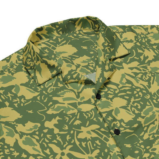Romanian Soviet 1990 Leaf Spring CAMO Unisex button shirt - Button Shirts